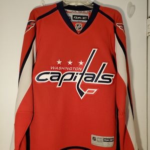 Reebok Capitals Hockey Jersey Mens Small